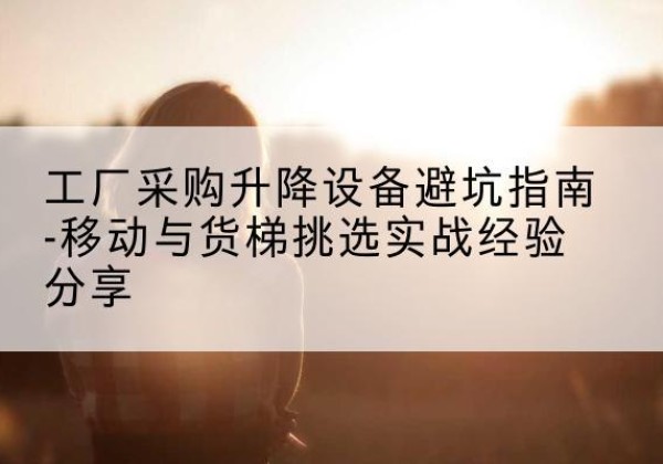 淮北移动式升降机怎么选-工厂采购升降设备避坑指南-移动与货梯挑选实战经验分享